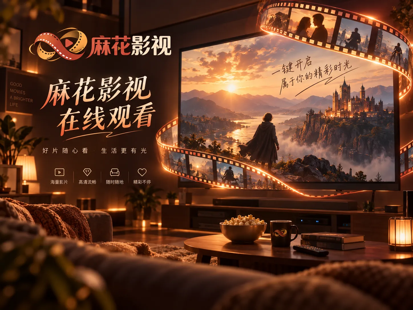 电影情绪和光影主题配图