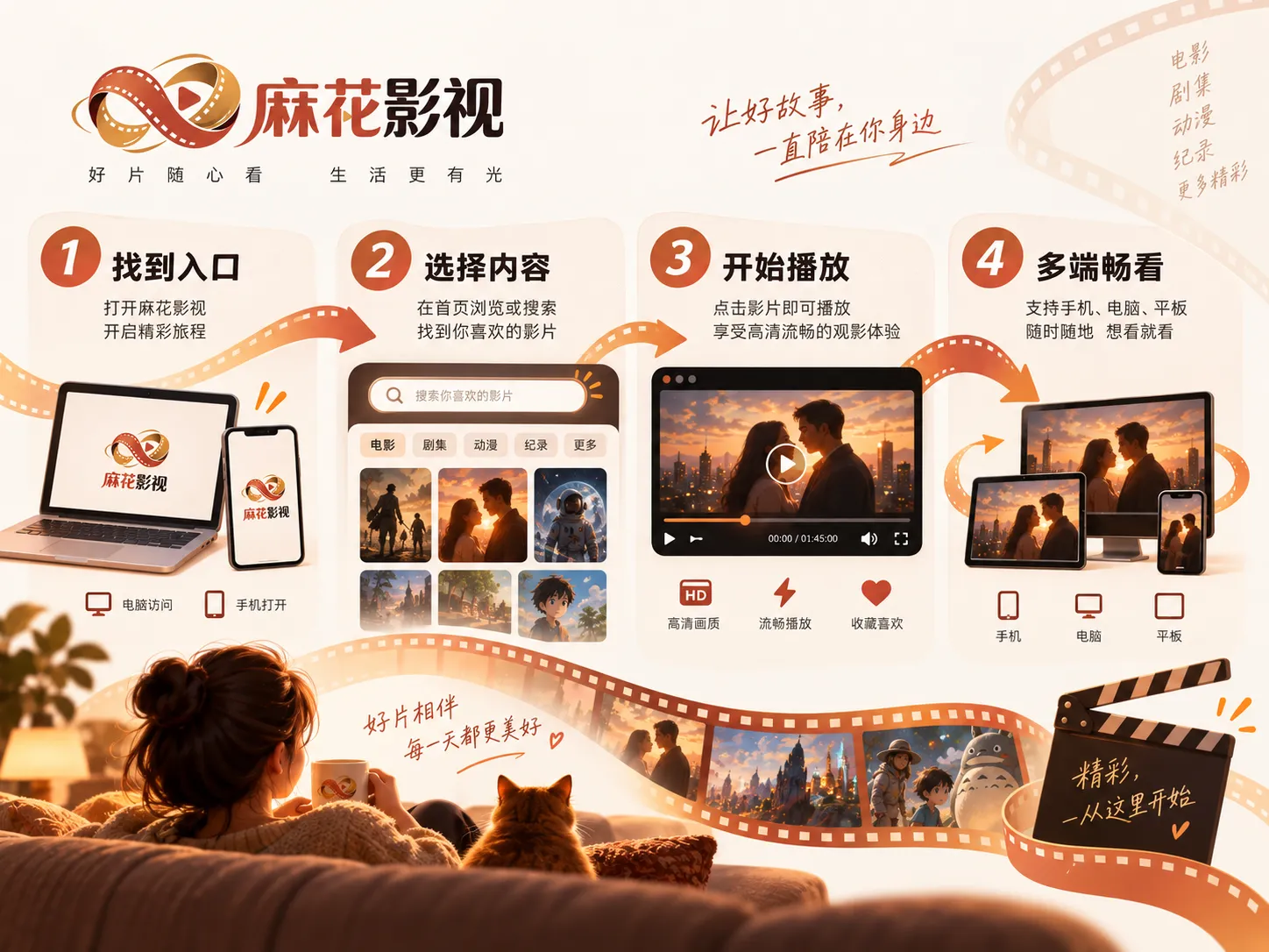 不同屏幕观影视觉体验的配图